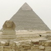 Сфинкс и пирамида Хефрена. Египет
